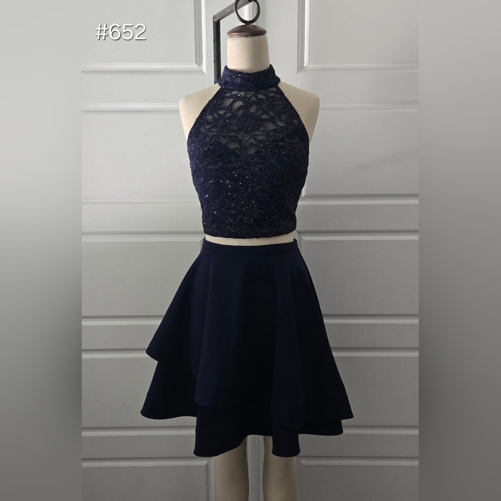 B Darlin Navy 2-Piece Mini Dress